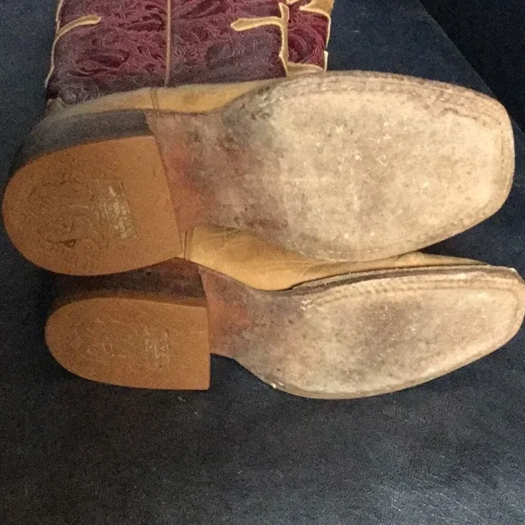 Anderson bean rodeo cowgirl cowboy boots ranch barn barrel racing buckaroo - Picture 4 of 13